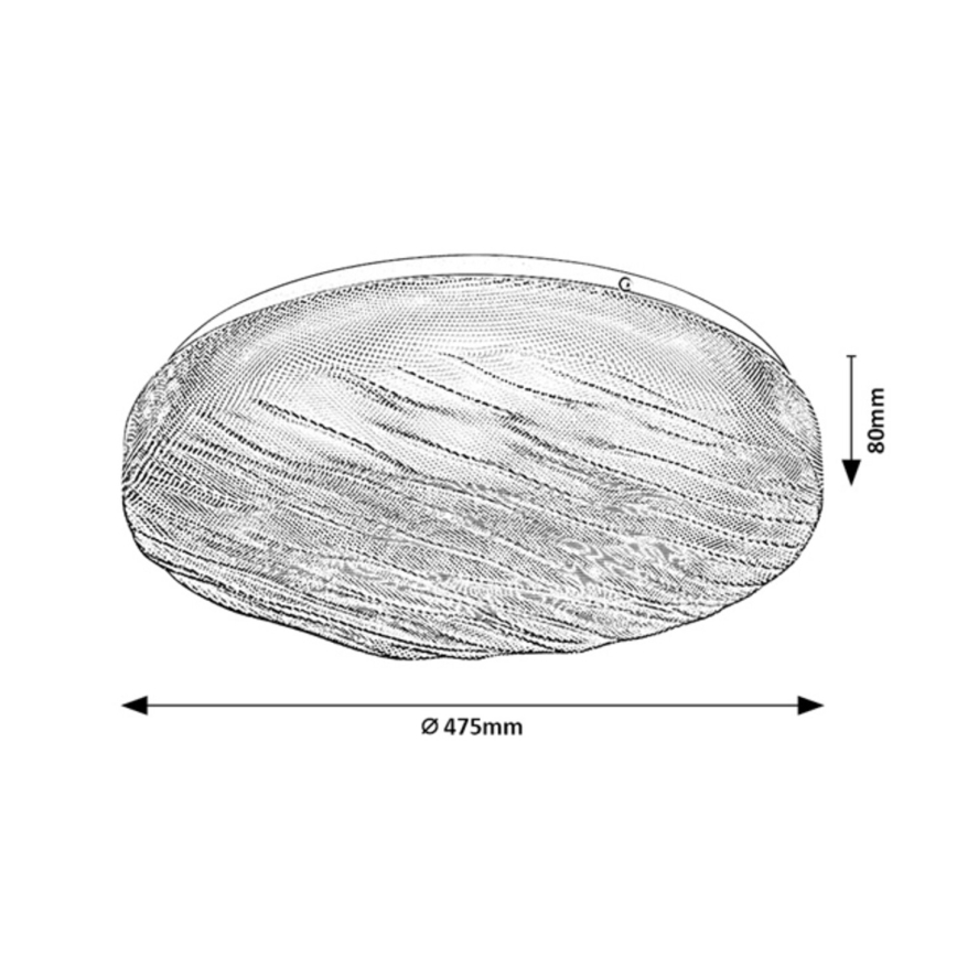 Rabalux - stropno LED svetilo za kopalnico, 36W/230V, IP44, 4000K, premer 47,5 cm