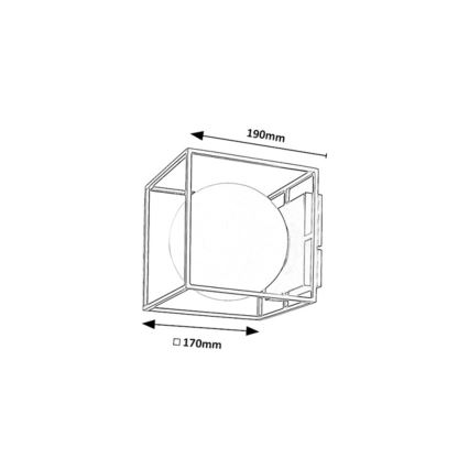 Rabalux - Zunanja stenska svetilka 1xE14/15W/230V IP44 črna