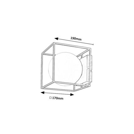 Rabalux - Zunanja stenska svetilka 1xE14/15W/230V IP44 zlata
