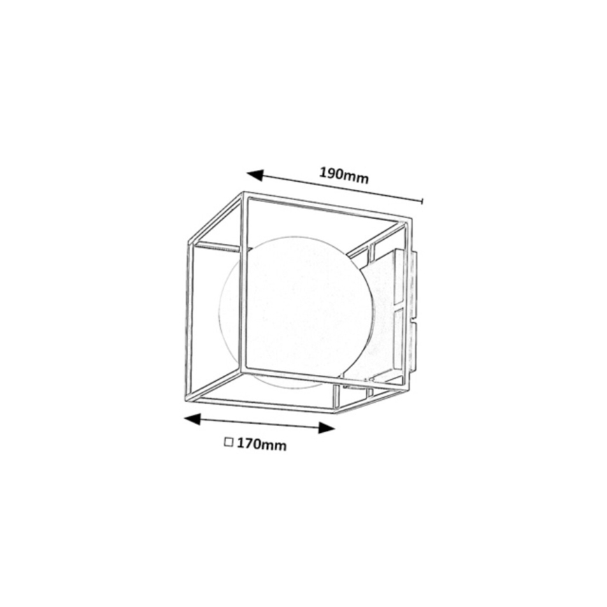 Rabalux - Zunanja stenska svetilka 1xE14/15W/230V IP44 zlata