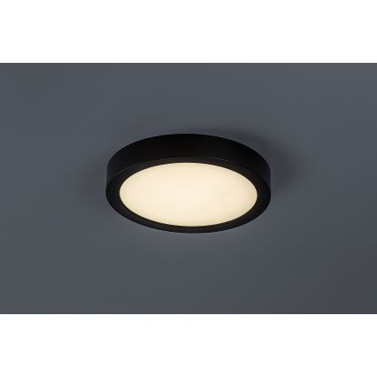 Rabalux - LED kopalniška stropna svetilka LED/24 W/230 V, Ø 22 cm, IP44, črna