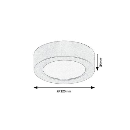Rabalux - LED stropna svetilka za kopalnico LED/7W/230V pr. 12 cm IP44 zlata