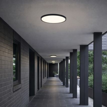 Rabalux - LED kopalniška stropna svetilka, 18 W, 230 V, 3000/4000/6000 K, Ø 29 cm, IP44, črna