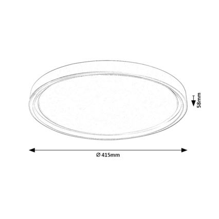 Rabalux - Zatemnjiva stropna LED svetilka LED/31W/230V IP40 3000-6500K premer 41,5 cm + daljinski upravljalnik