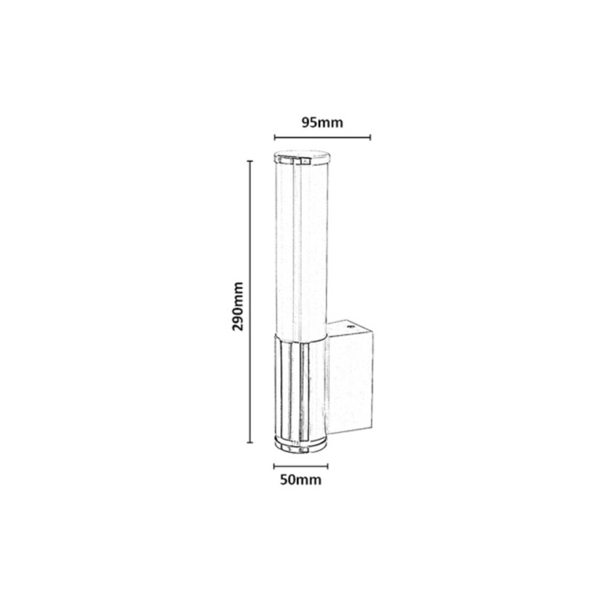 Rabalux - LED Kopalniško stensko svetilo LED/6W/230V IP44 črna