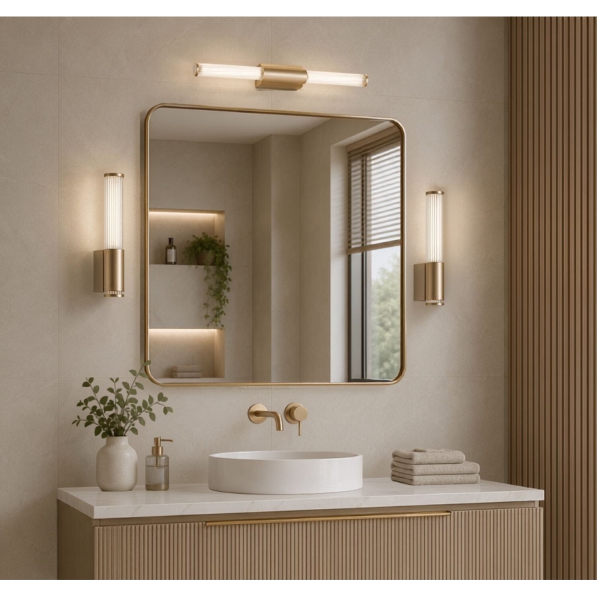 Rabalux - LED kopalniška osvetlitev za ogledalo LED/8W/230V IP44 40 cm zlata