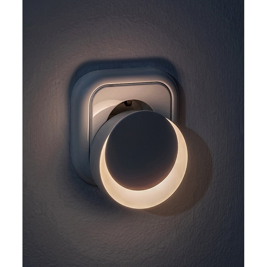Rabalux - LED Nočna luč za vtičnico s senzorjem za mrak LED/0,3W/230V 3000K