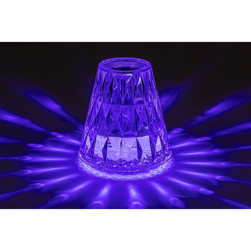 Rabalux - LED RGB Zatemnitvena polnilna namizna svetilka LED/2W/5V 3000K