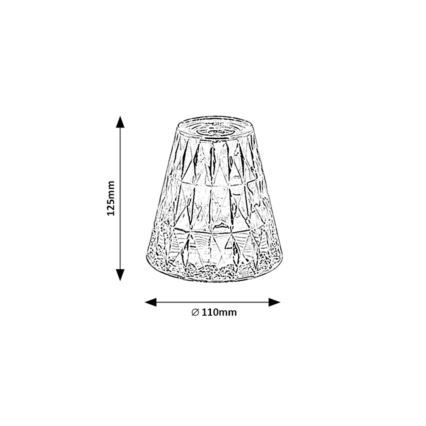 Rabalux - LED RGB Zatemnitvena polnilna namizna svetilka LED/2W/5V 3000K