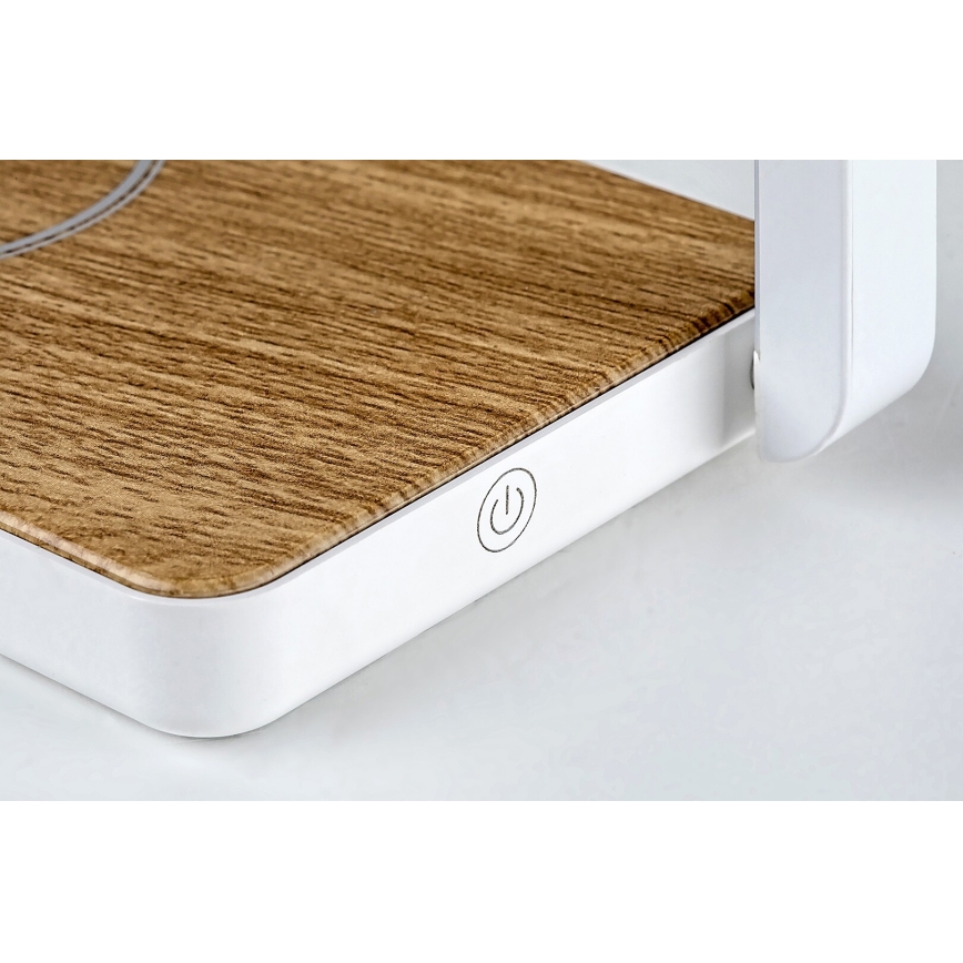 Rabalux - LED Zatemnitvena namizna svetilka s wireless charger LED/4W/5V 3000K