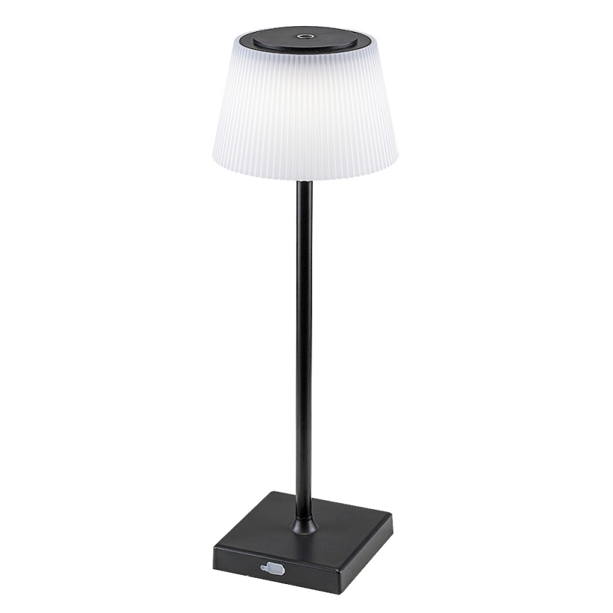 Rabalux - LED Zatemnitvena polnilna namizna svetilka LED/4W/3,7V 1800 mAh 3000-5000K IP44 črna