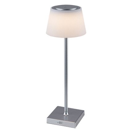Rabalux - LED Zatemnitvena polnilna namizna svetilka LED/4W/3,7V 1800 mAh 3000-5000K IP44 srebrna