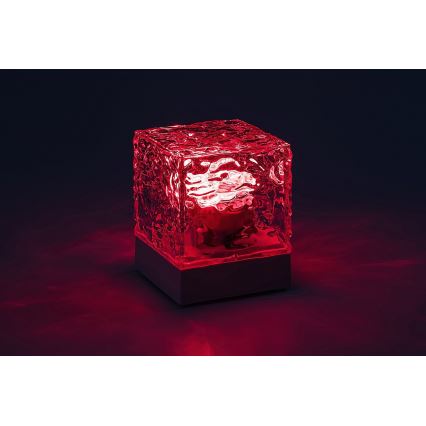 Rabalux - LED RGB Zatemnitvena polnilna namizna svetilka LED/1W/5V/3xAA + Daljinski upravljalnik