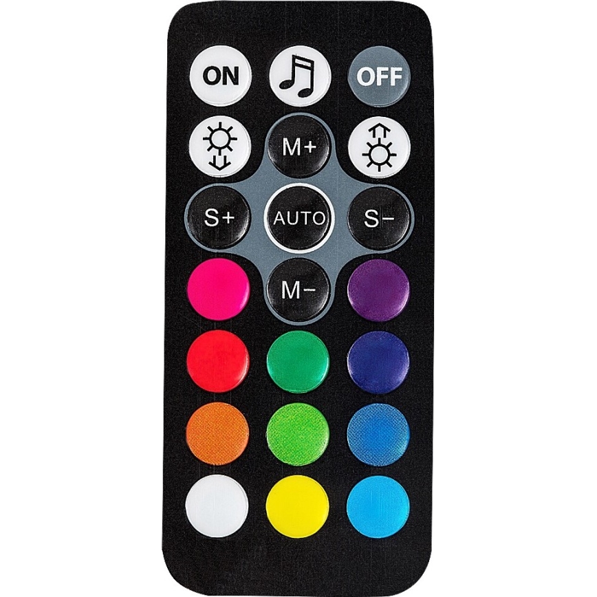 Rabalux - LED RGB Zatemnitvena namizna svetilka LED/1W/5V/3xAA + Daljinski upravljalnik