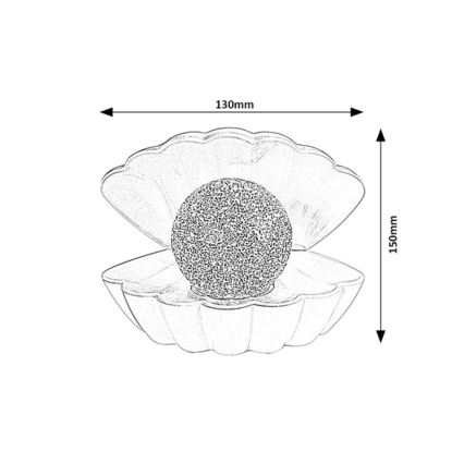 Rabalux - LED RGB dekorativna svetilka LED/0,8W/3xAAA