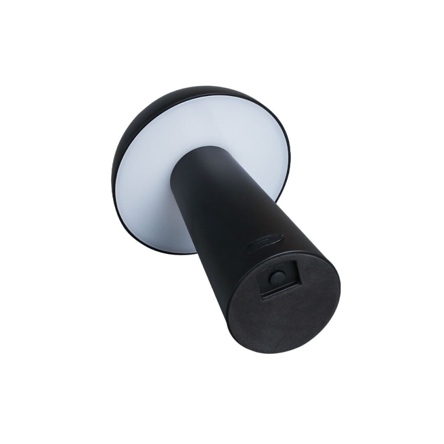 Rabalux - zatemnljiva zunanja LED svetilka na dotik, polnilna, LED/1,5W/5V, IP44, 1200 mAh, USB, črna