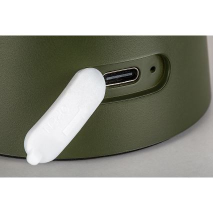 Rabalux - LED zatemnjiva na dotik polnilna zunanja svetilka LED/1,5W/5V IP44 1200 mAh USB zelena