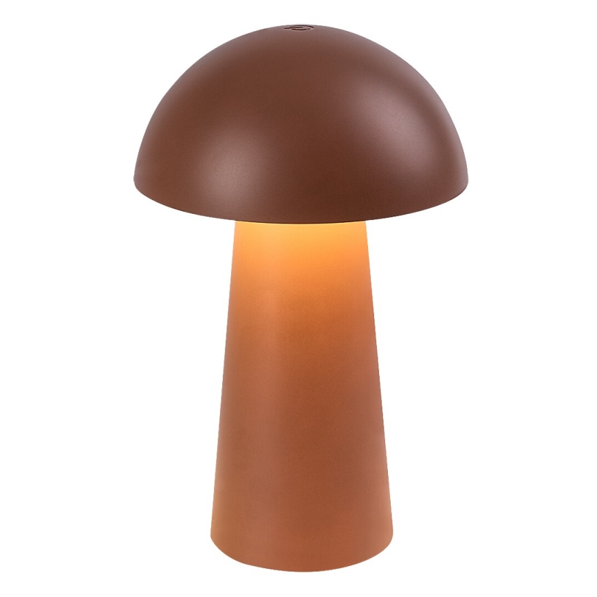 Rabalux - LED zatemnjevalna zunanja svetilka na dotik, polnilna, LED/1,5W/5V, IP44, 1200 mAh, USB, rjava