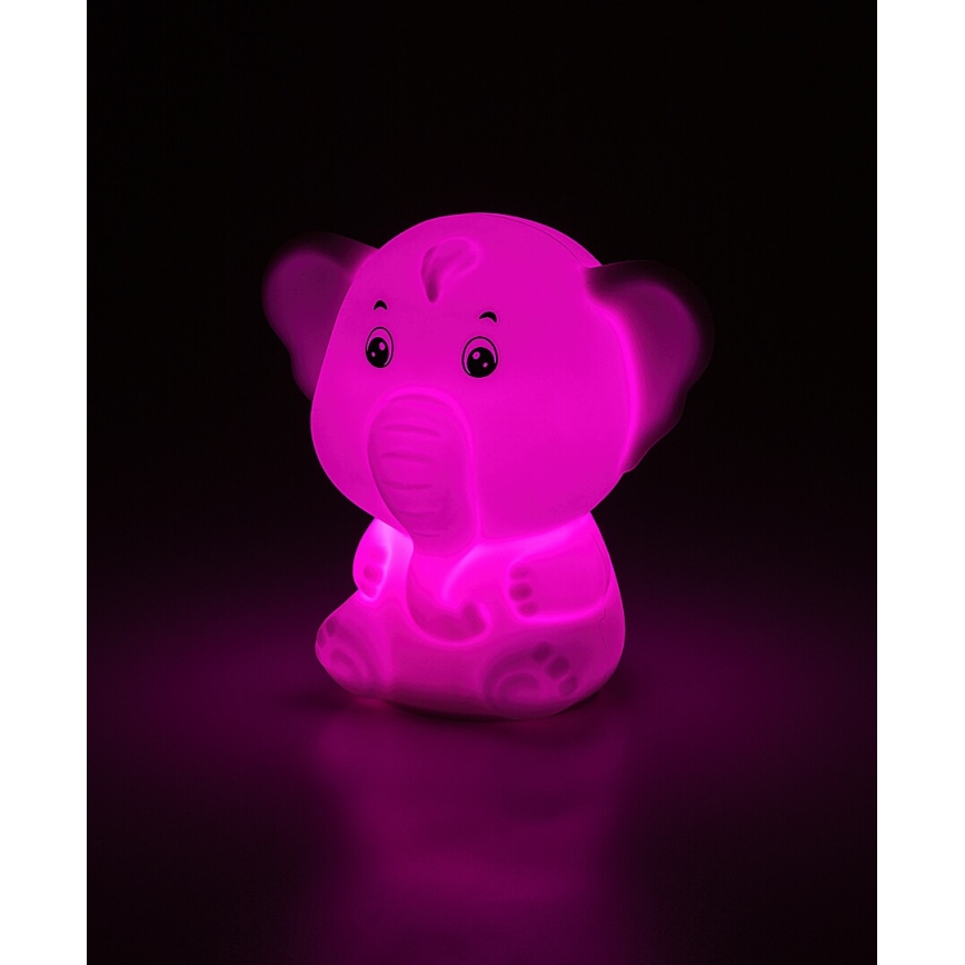 Rabalux - LED RGB nočna svetilka na dotik LED/0,05W/1xCR2032 slon