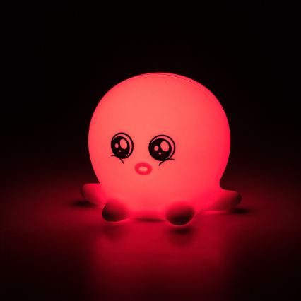 Rabalux - LED RGB nočna lučka na dotik LED/0,05W/1xCR2032 hobotnica