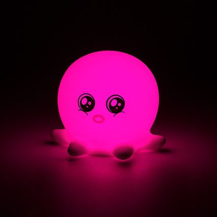 Rabalux - LED RGB nočna lučka na dotik LED/0,05W/1xCR2032 hobotnica