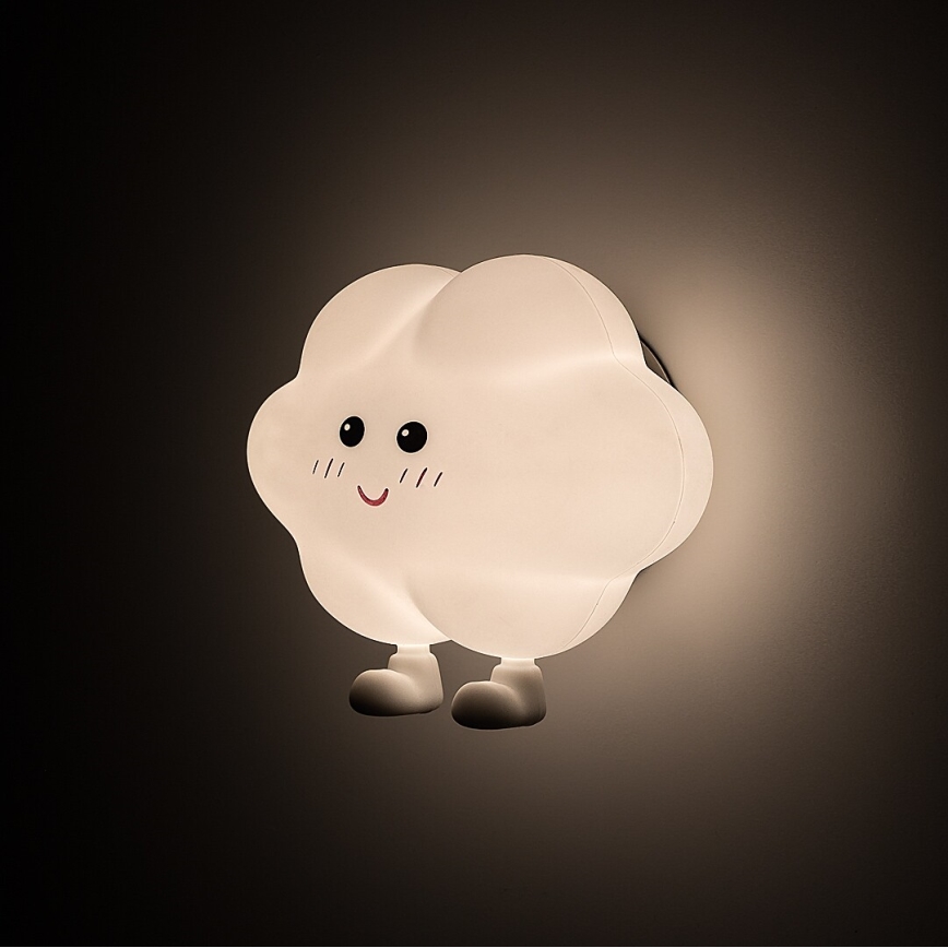 Rabalux - LED zatemnljivo polnilno otroško nočno svetilo na dotik LED/2,7W/5V 200 mAh oblak