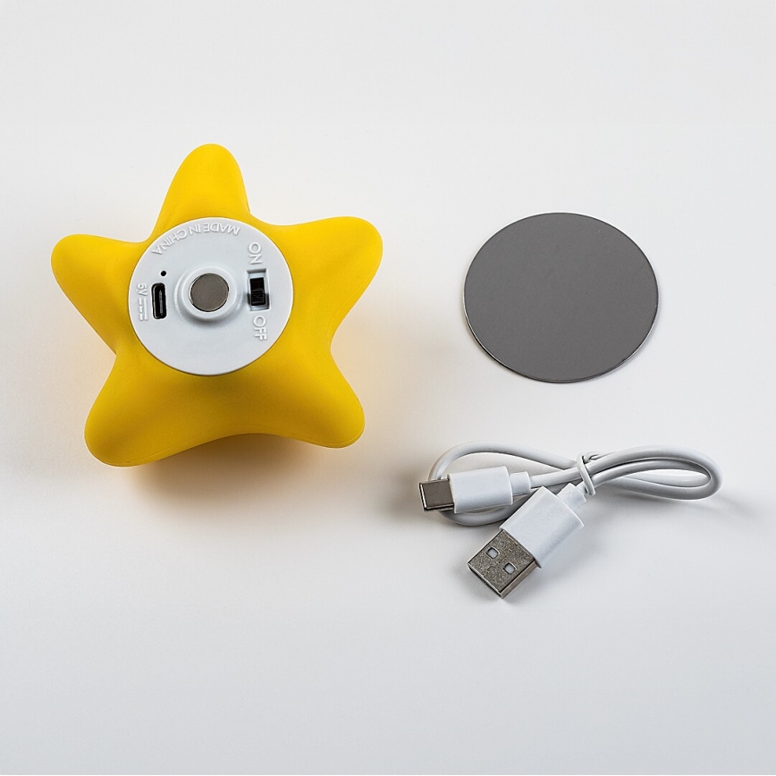 Rabalux - LED zatemnjevalna polnilna otroška nočna lučka na dotik LED/2,7W/5V 200 mAh zvezda