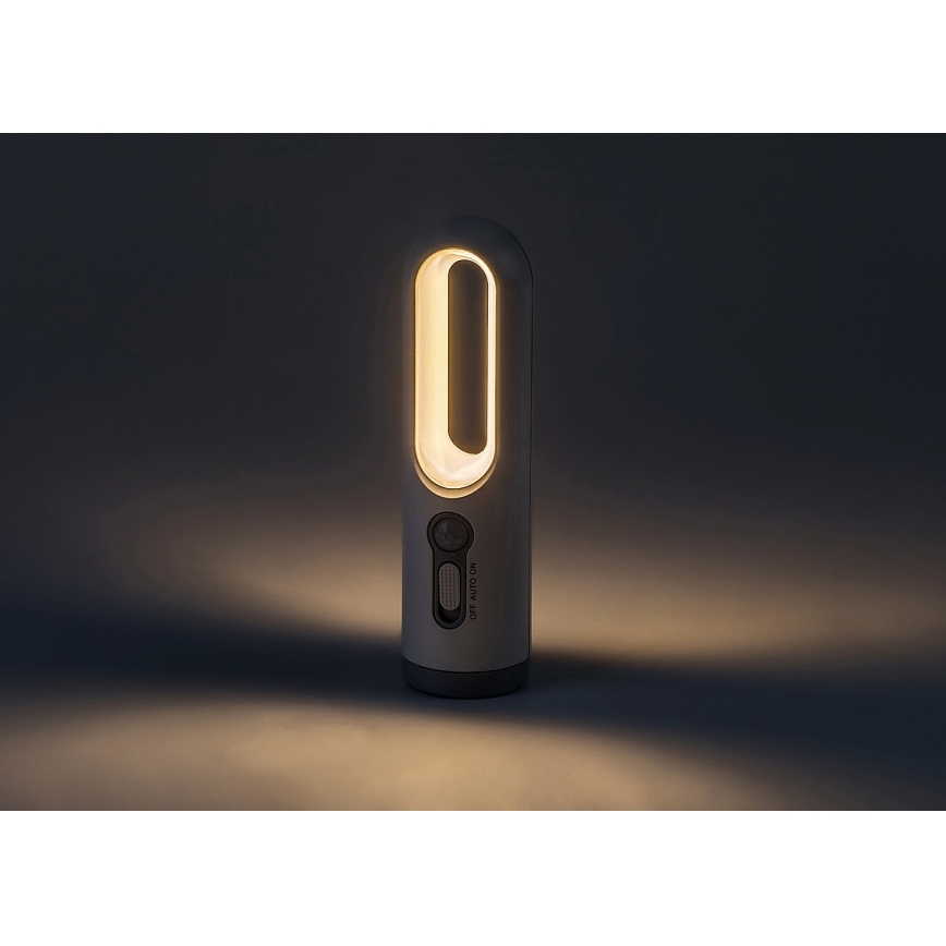 Rabalux - LED Prenosna polnilna svetilka s senzorjem LED/0,8W/3,7V 3000/7000K