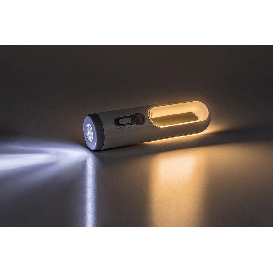 Rabalux - LED Prenosna polnilna svetilka s senzorjem LED/0,8W/3,7V 3000/7000K