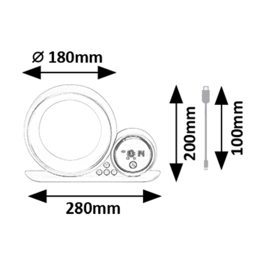 Rabalux - LED RGB Namizna svetilka z zvočnikom LED/5W/230V