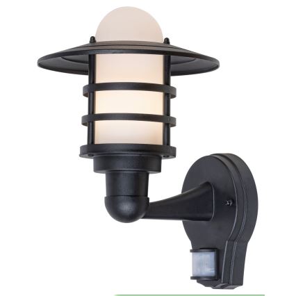 Rabalux 7679 - Zunanja stenska svetilka s senzorjem DARRINGTON 1xE27/20W/230V IP44