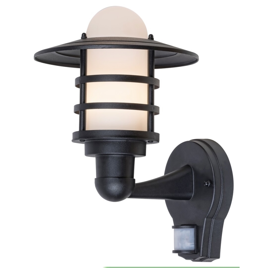 Rabalux 7679 - Zunanja stenska svetilka s senzorjem DARRINGTON 1xE27/20W/230V IP44
