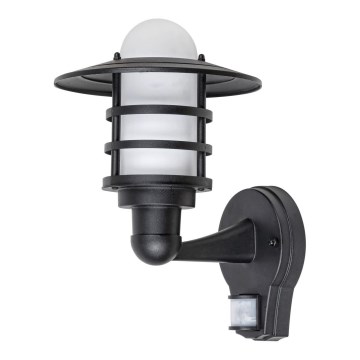 Rabalux 7679 - Zunanja stenska svetilka s senzorjem DARRINGTON 1xE27/20W/230V IP44