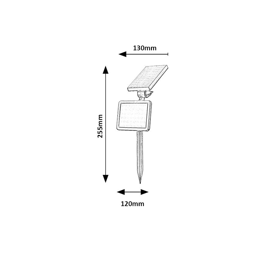 Rabalux - LED Solarni reflektor s senzorjem LED/9,6W/3,7V IP44