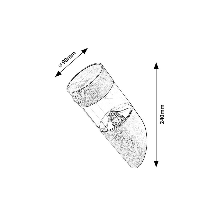 Rabalux - LED Solarna svetilka s senzorjem LED/1,5W/3,7V IP44