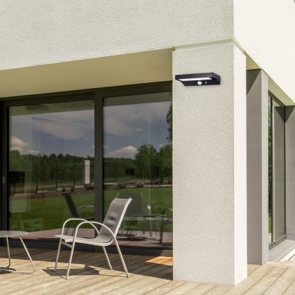 Rabalux - LED Solarna svetilka s senzorjem LED/6W/3,7V IP44 2200 mAh