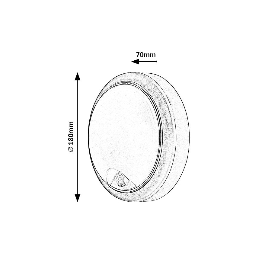 Rabalux - LED zunanja stenska svetilka s senzorjem LED/15W/230V IP54