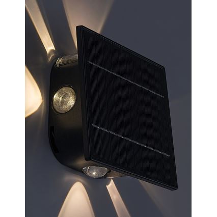 Rabalux - LED Zatemnitven solarni stenska svetilka LED/0,5W/3,7V 3000K/6000K IP54