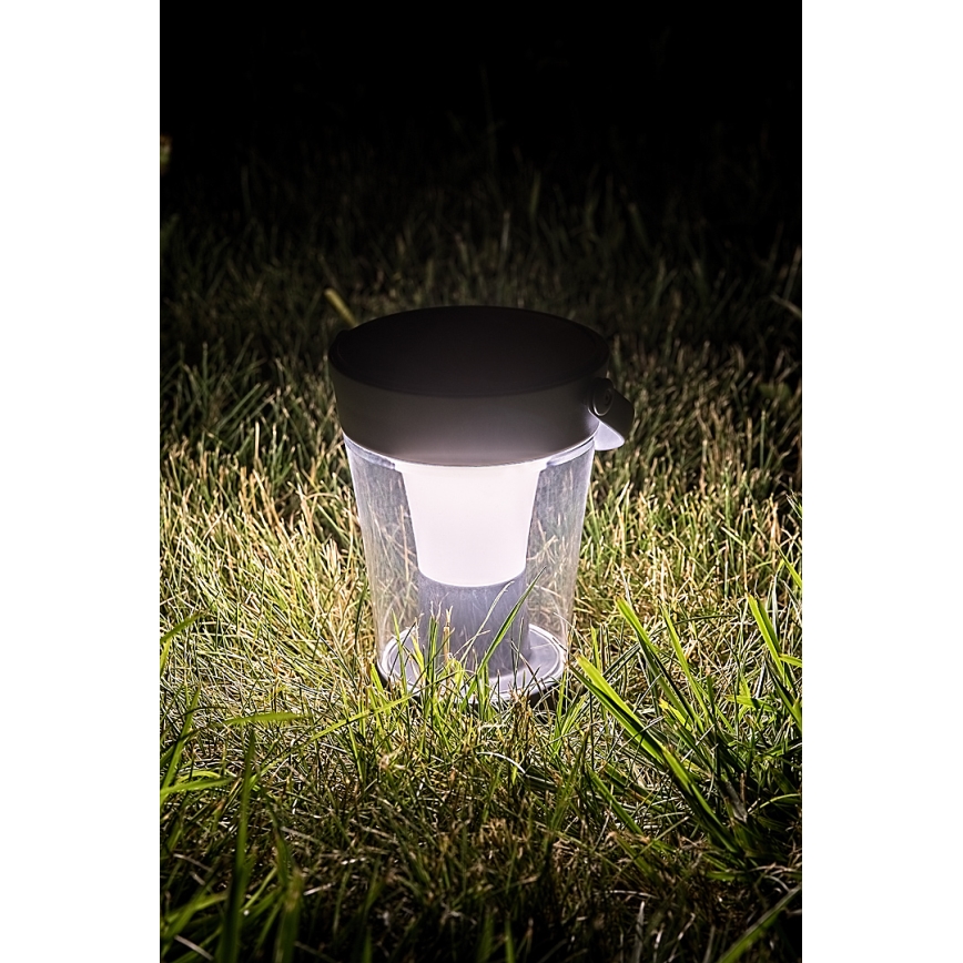 Rabalux - LED RGB zatemnljivo solarno svetilo LED/3W/3,7V IP54 antracit 2000 mAh
