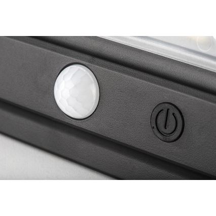 Rabalux - LED Solarna stenska svetilka s senzorjem LED/7W/3,7V IP54 črna 3000 mAh