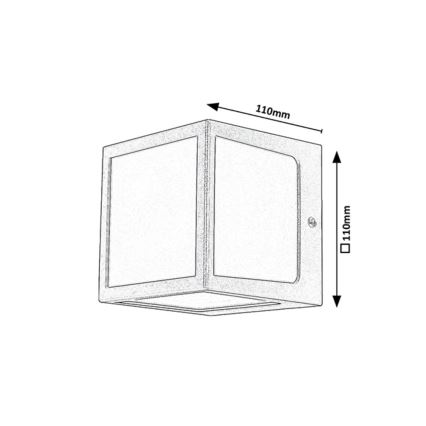 Rabalux - LED Zunanja stenska svetilka LED/10W/230V IP54 antracit