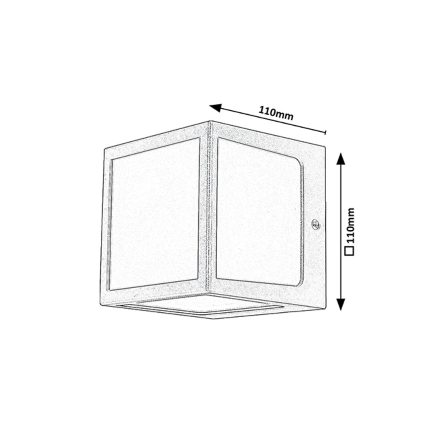 Rabalux - LED Zunanja stenska svetilka LED/10W/230V IP54 antracit
