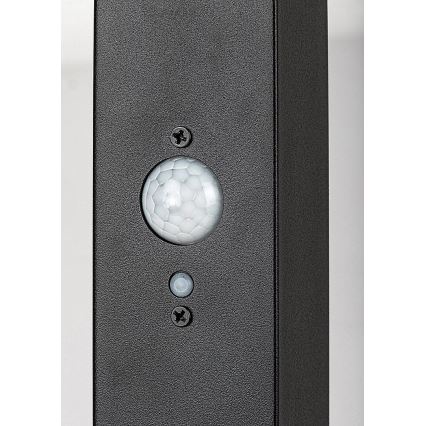 Rabalux - LED solarna svetilka s senzorjem LED/4W/3,7V IP44 črna 2200 mAh