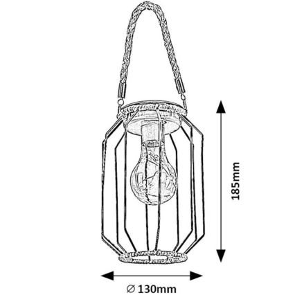 Rabalux - LED Solarna svetilka SLUIS LED/0,2W/1,2V IP44