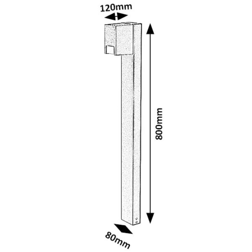 Rabalux - Zunanja svetilka 1xGU10/7W/230V IP44 črna