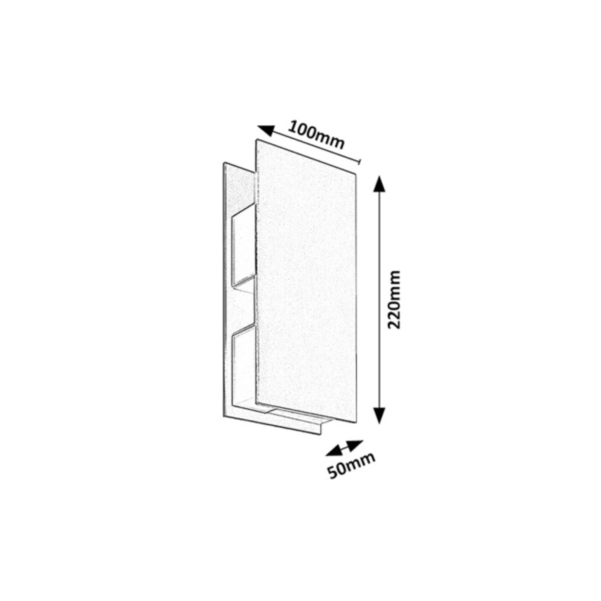 Rabalux - LED zunanji stenski svetilec LED/13W/230V IP65 antracit