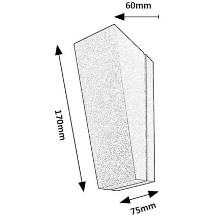 Rabalux - LED Zunanja stenska svetilka LED/3W/230V IP65 antracit