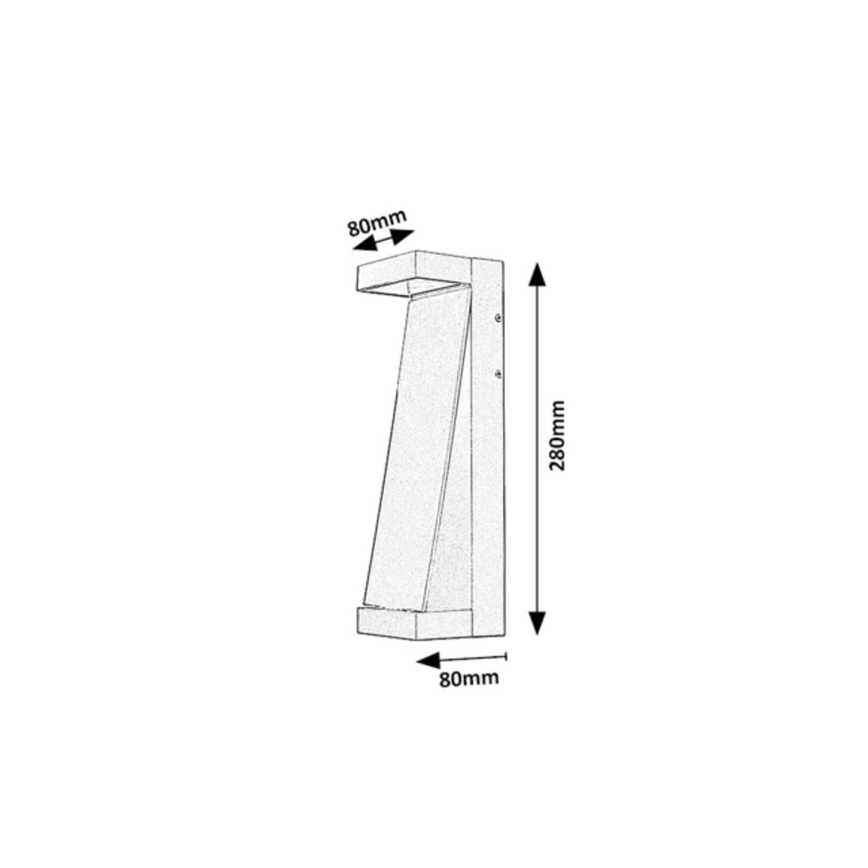 Rabalux - LED zunanja stenska svetilka LED/13W/230V IP65 rjava