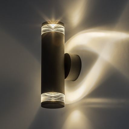 Rabalux - Zunanja stenska svetilka 2xGU10/10W/230V IP54 antracitna