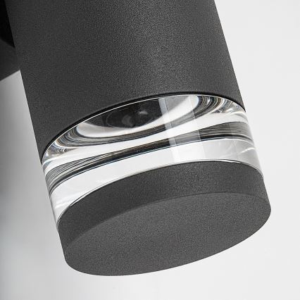 Rabalux - Zunanja stenska svetilka 2xGU10/10W/230V IP54 antracitna